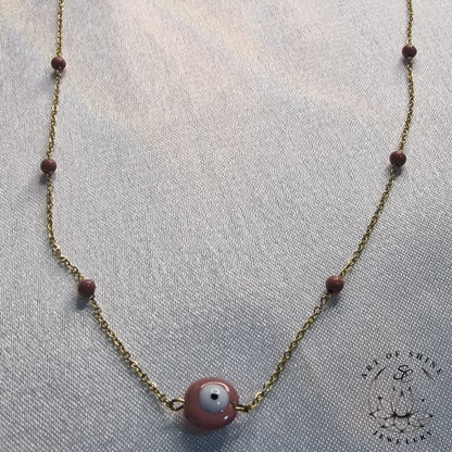 Greek Eye Babool Necklace