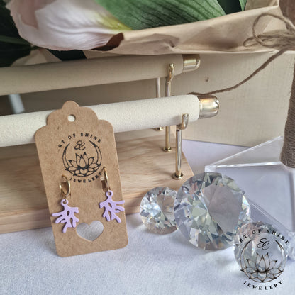 Coral Pendants with Pearl