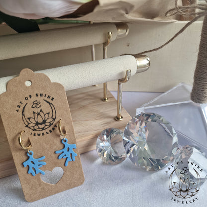 Coral Pendants with Pearl