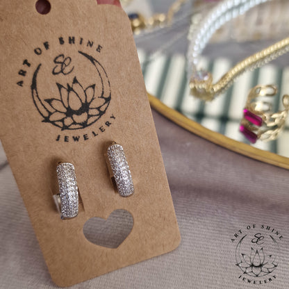 Hoops Ovali Elegant Zirconi
