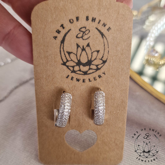 Hoops Ovali Elegant Zirconi Art of Shine