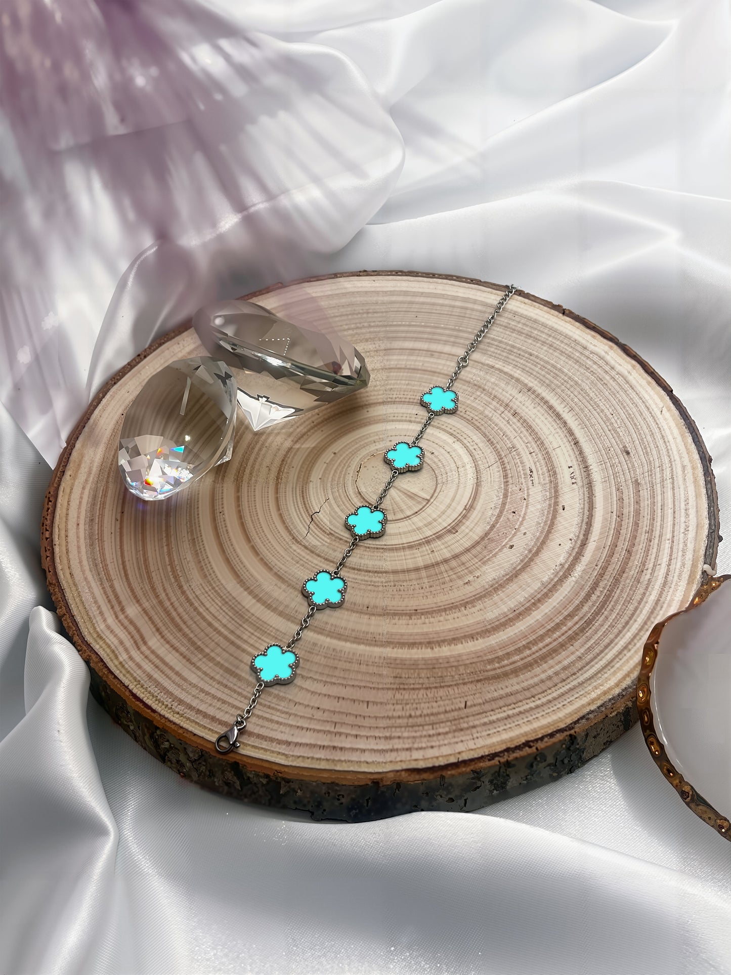 Fortune Five Clover Bracelet - Vibrant Edition Art of Shine