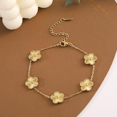 Fortune Five Clover Bracelet - Gold Edition Art of Shine
