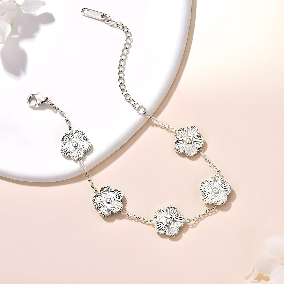 Fortune Five Clover Bracelet - Silver Edition Art of Shine