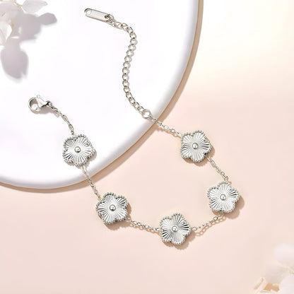 Fortune Five Clover Bracelet - Silver Edition Art of Shine