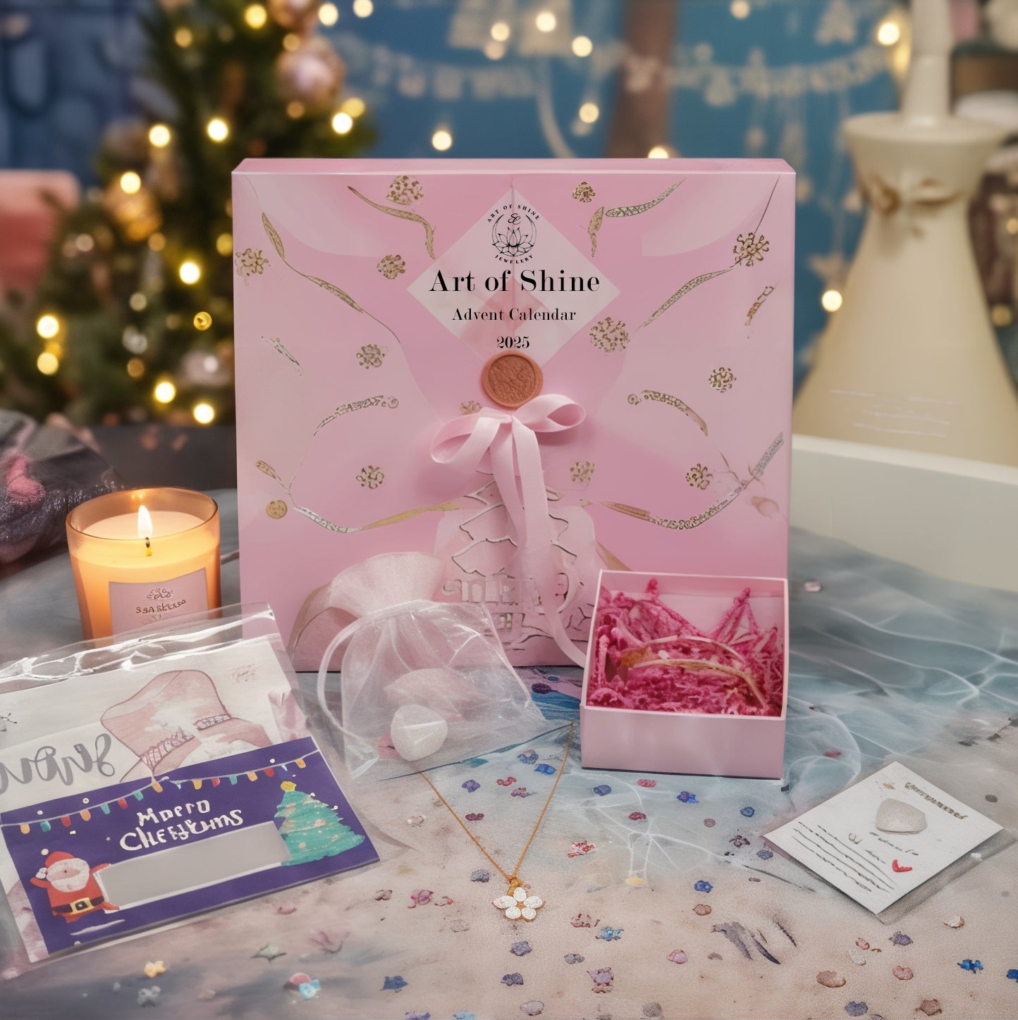 The Ultimate "Art of Shine" Jewellery Advent Calendar 2025 | 24 Days of Sparkle & Treats | Over £260+ Value