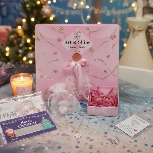 The Ultimate "Art of Shine" Jewellery Advent Calendar 2025 | 24 Days of Sparkle & Treats | Over £260+ Value