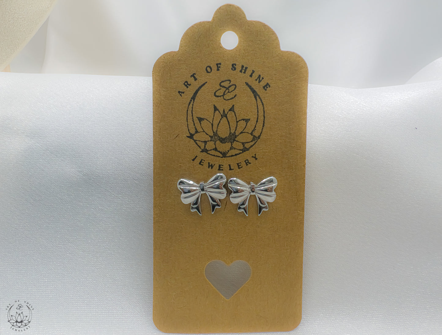 The Bow Earrings in Stud & Hoop Styles