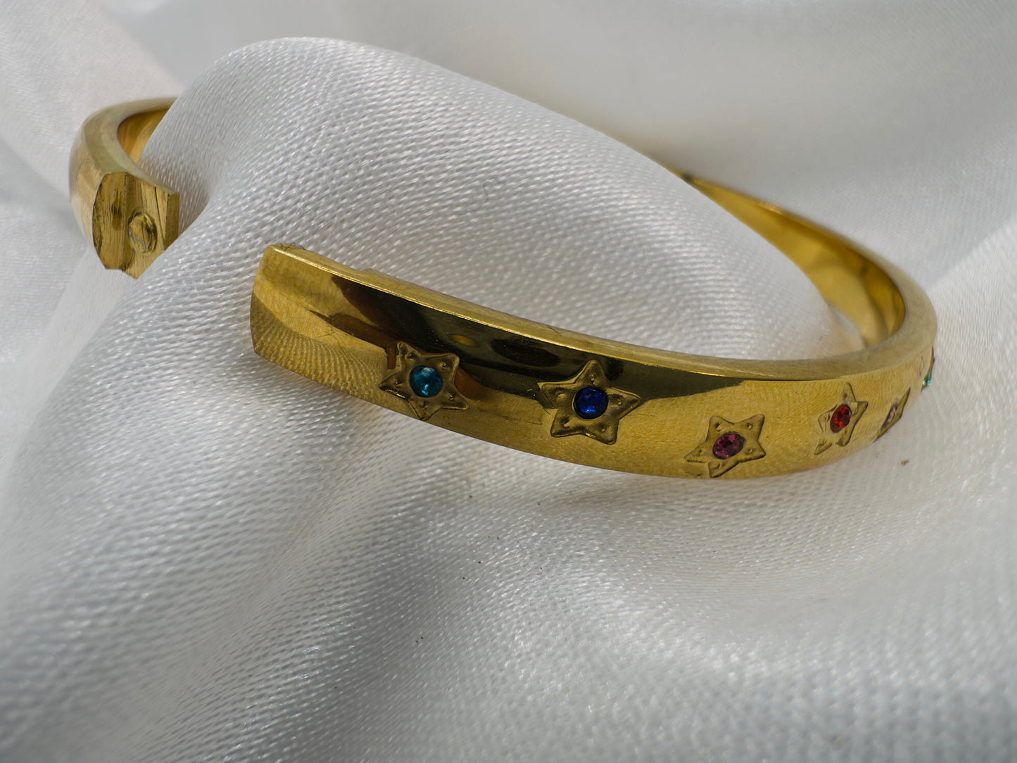 Rainbow Star Gold Bangle Art of Shine