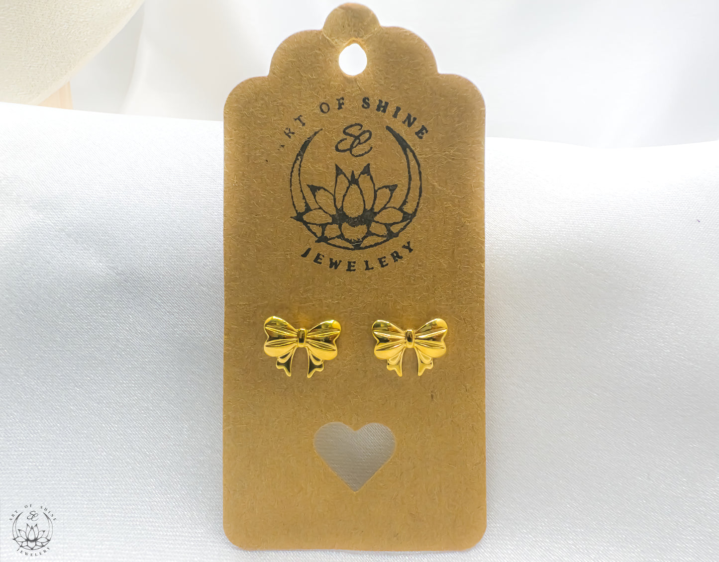 The Bow Earrings in Stud & Hoop Styles