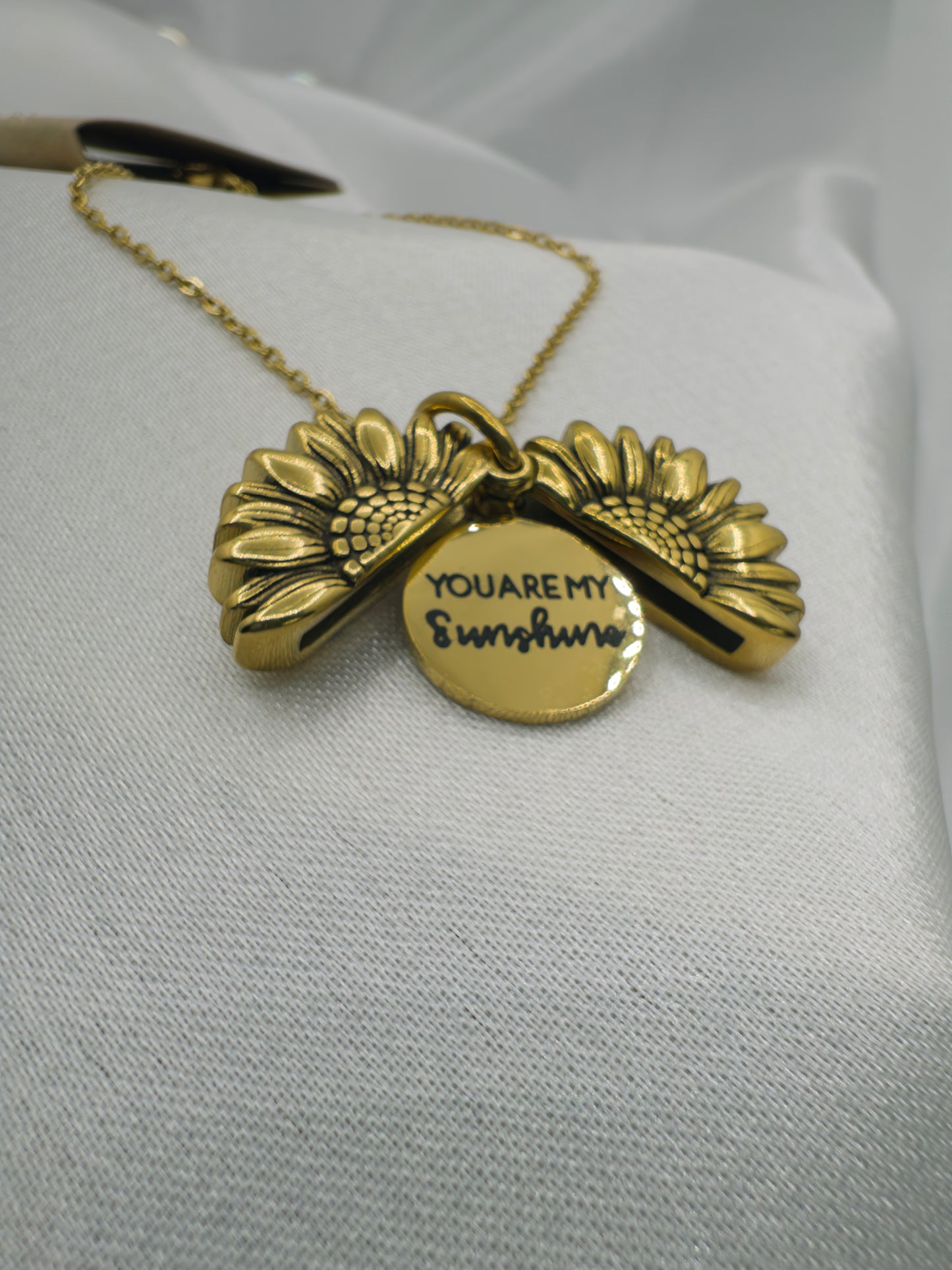 The "You Are My Sunshine" Sunflower Locket