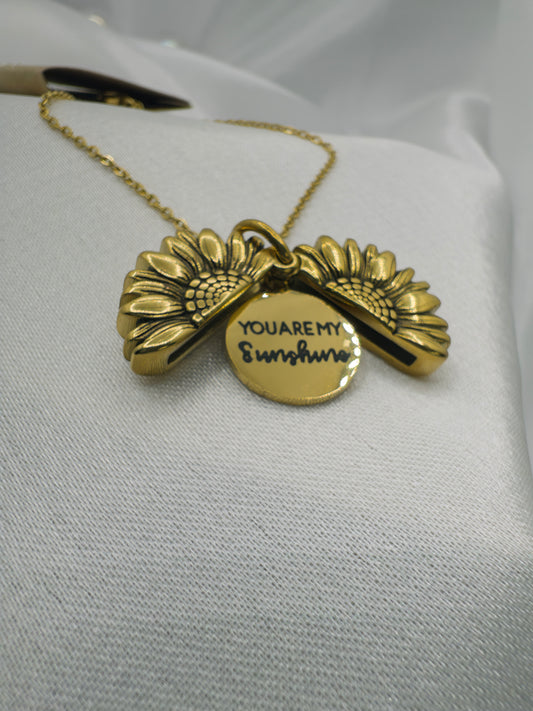 The "You Are My Sunshine" Sunflower Locket