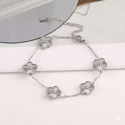 Fortune Five Clover Bracelet - Silver Edition Art of Shine