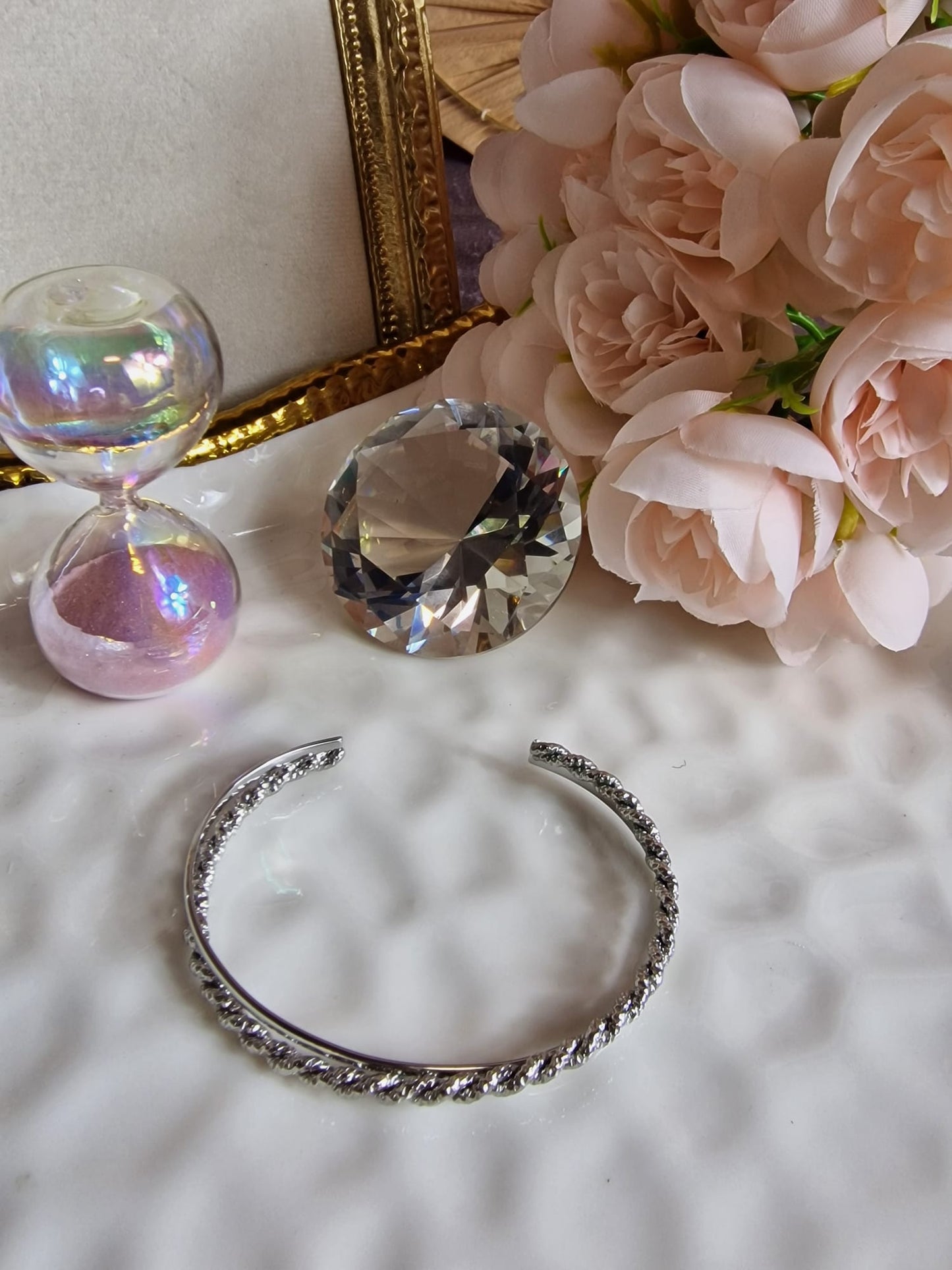 The Double Twisted Gold & Silver Tone Bangle