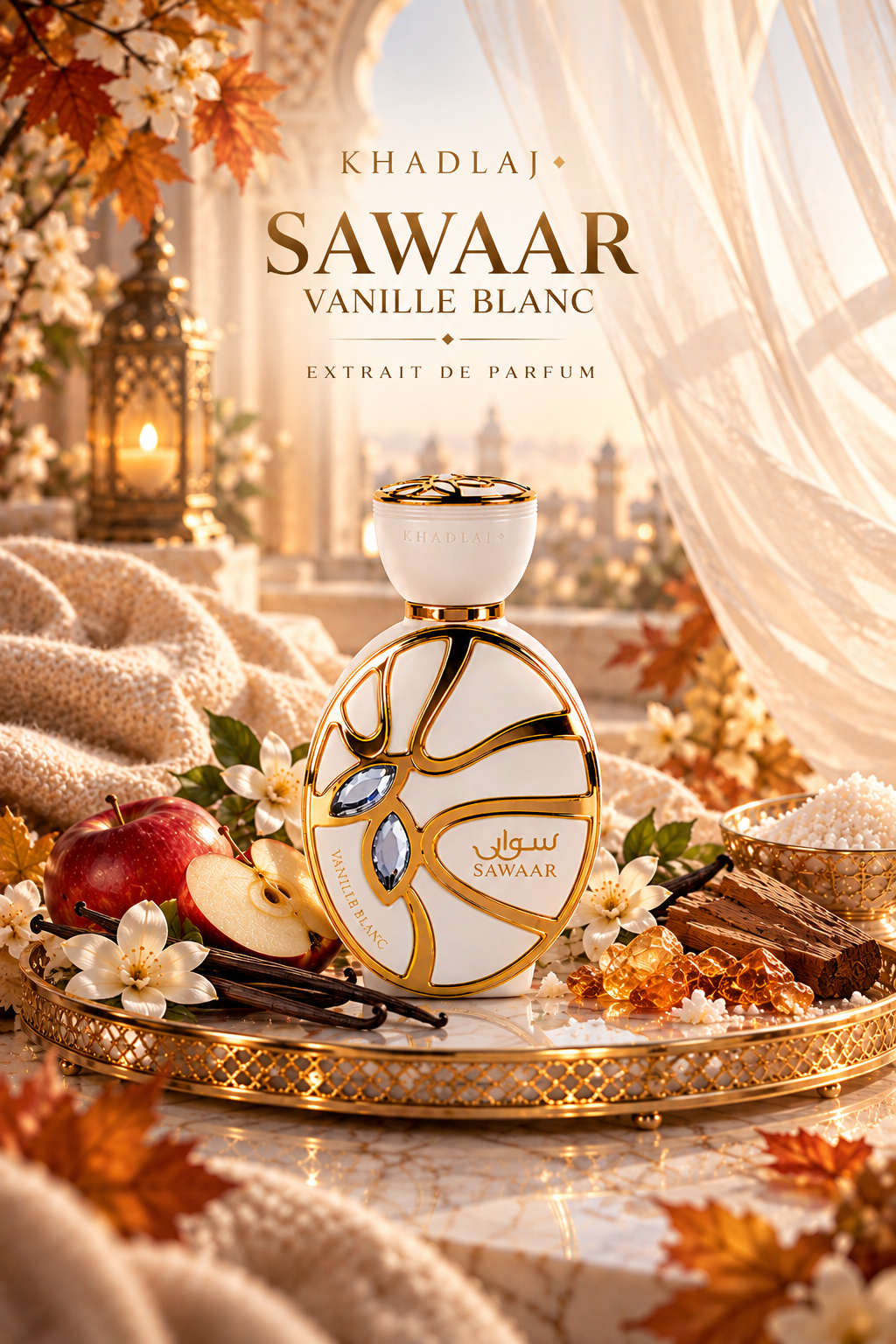 SAWAAR VANILLE BLANC Extrait de Parfum 100ml – Creamy Vanilla & Cashmere Elegance
