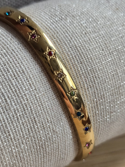 Rainbow Star Gold Woman Bracelet