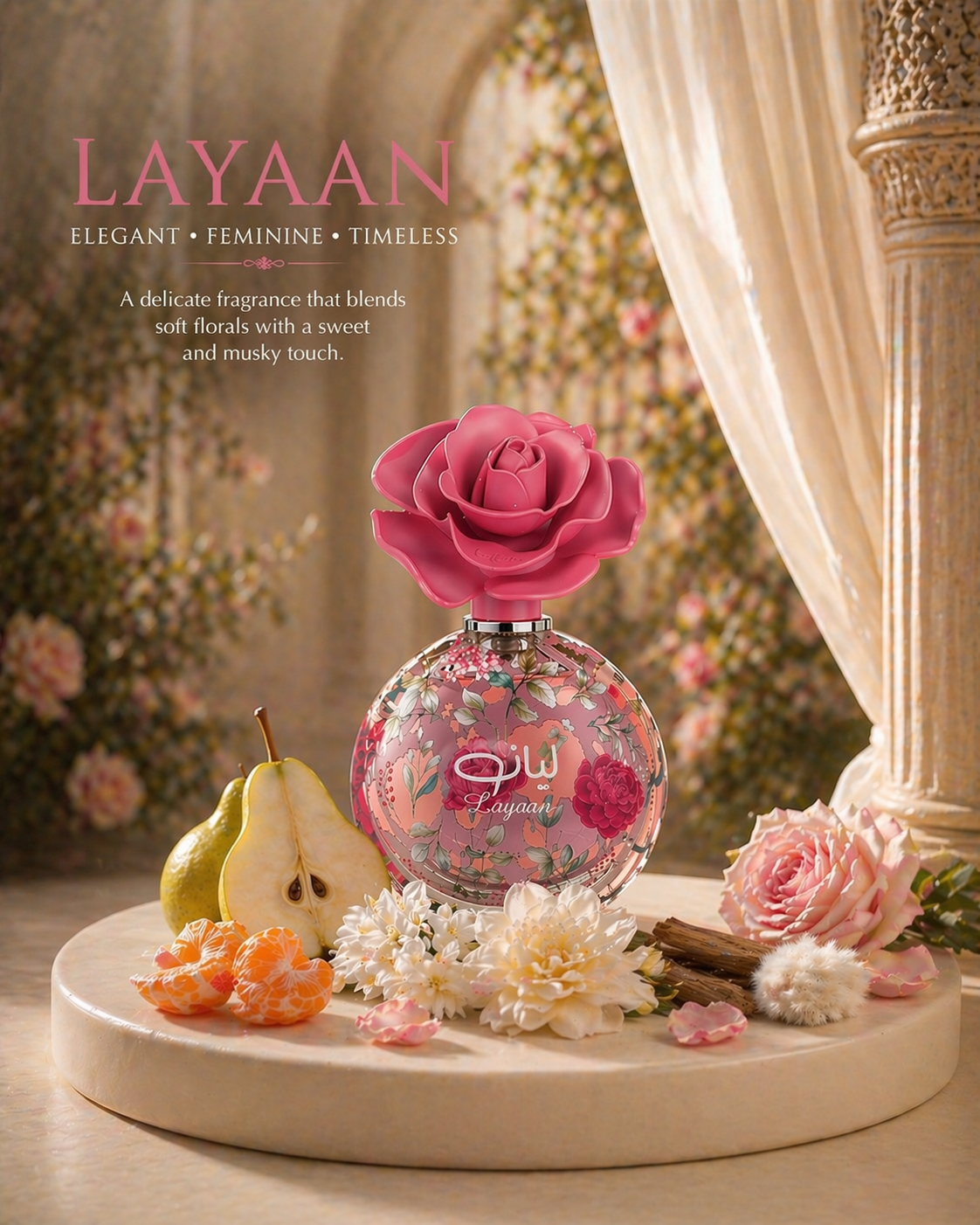 Layaan Eau de Parfum 100ml – Elegant Floral Fresh Luxury