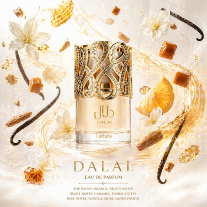Dalal Eau de Parfum 100ml – Sweet Gourmand Oriental Luxury by Lattafa