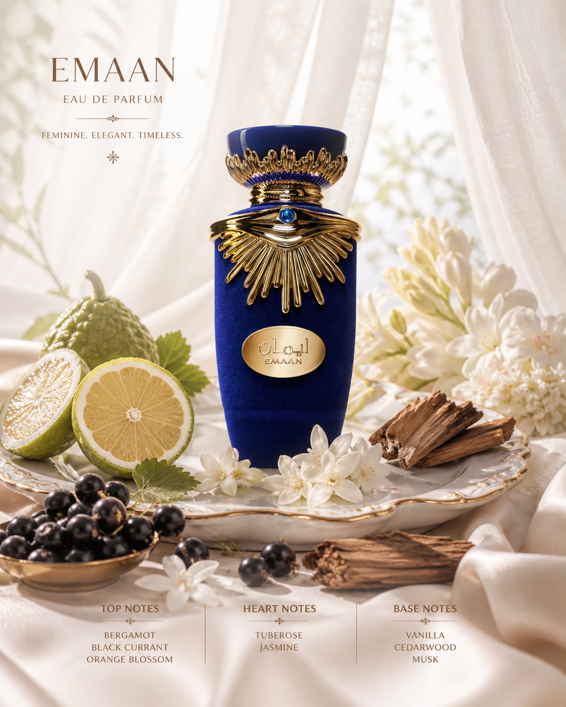 Emaan Eau de Parfum 100ml – Elegant White Floral Luxury