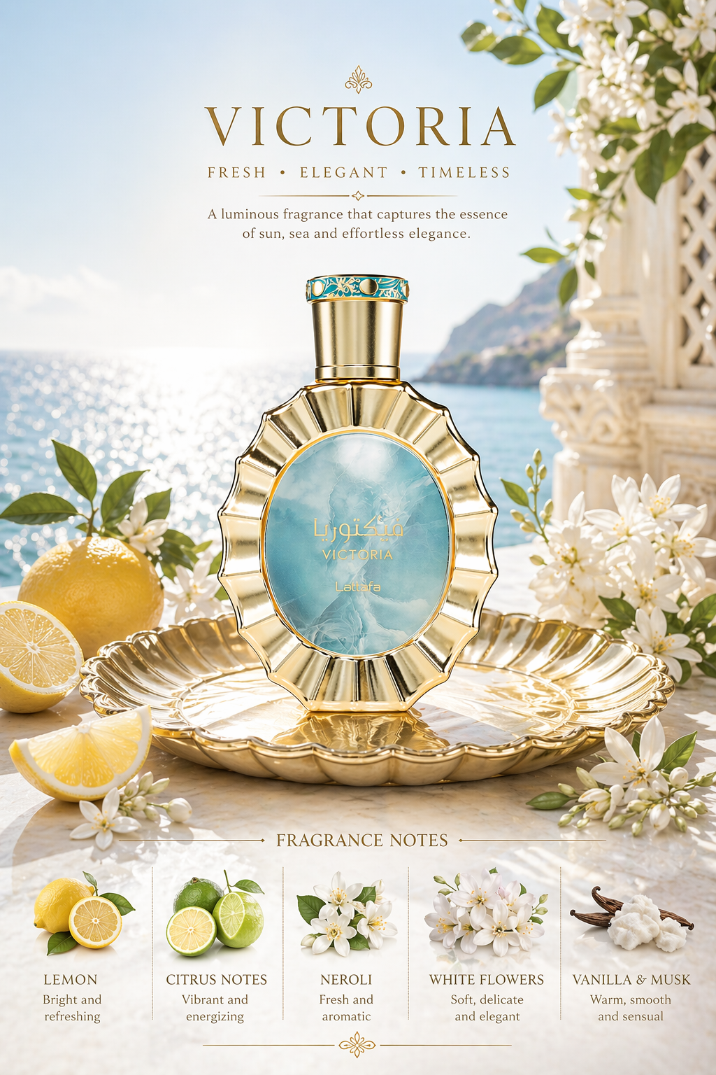 Victoria Eau de Parfum 100ml – Elegant Fresh Gourmand Luxury