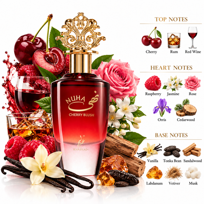 Nuha Cherry Blush Eau de Parfum 85ml for Women – Khadlaj