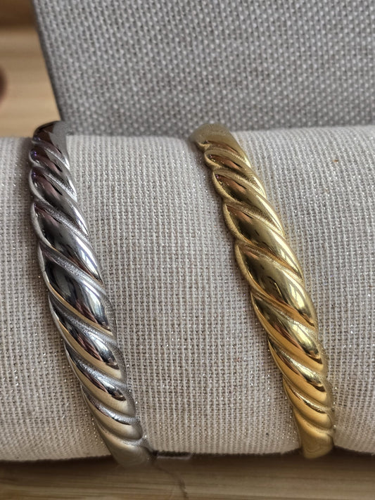 Shell Gold And Silver Woman Bracelet
