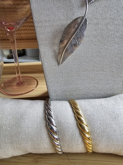 Shell Gold And Silver Woman Bracelet