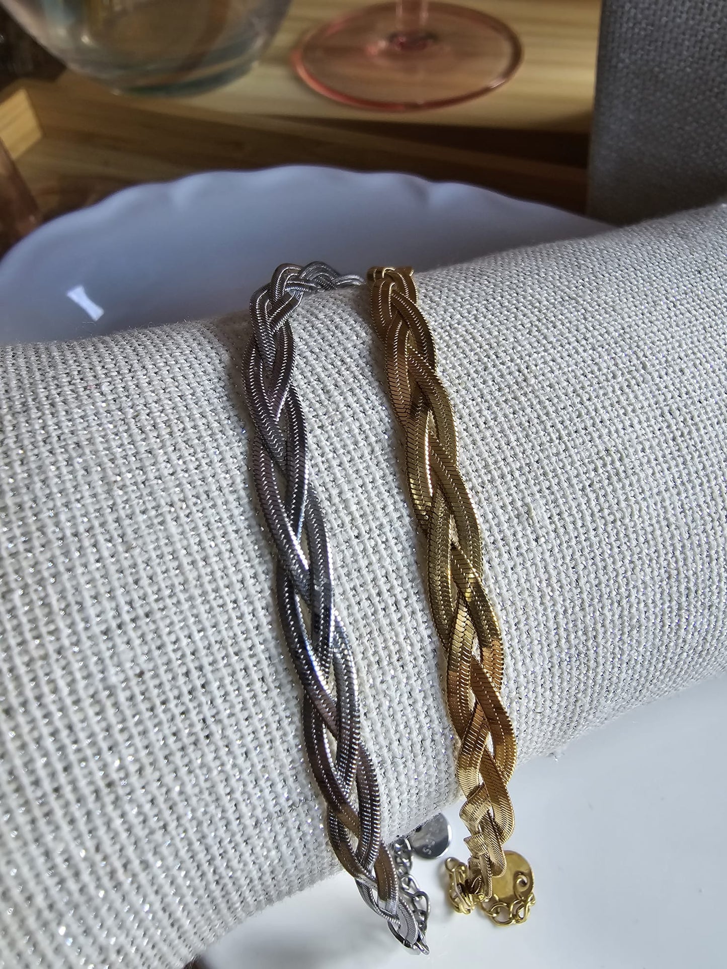 Treccia Gold and Silver Woman Necklace