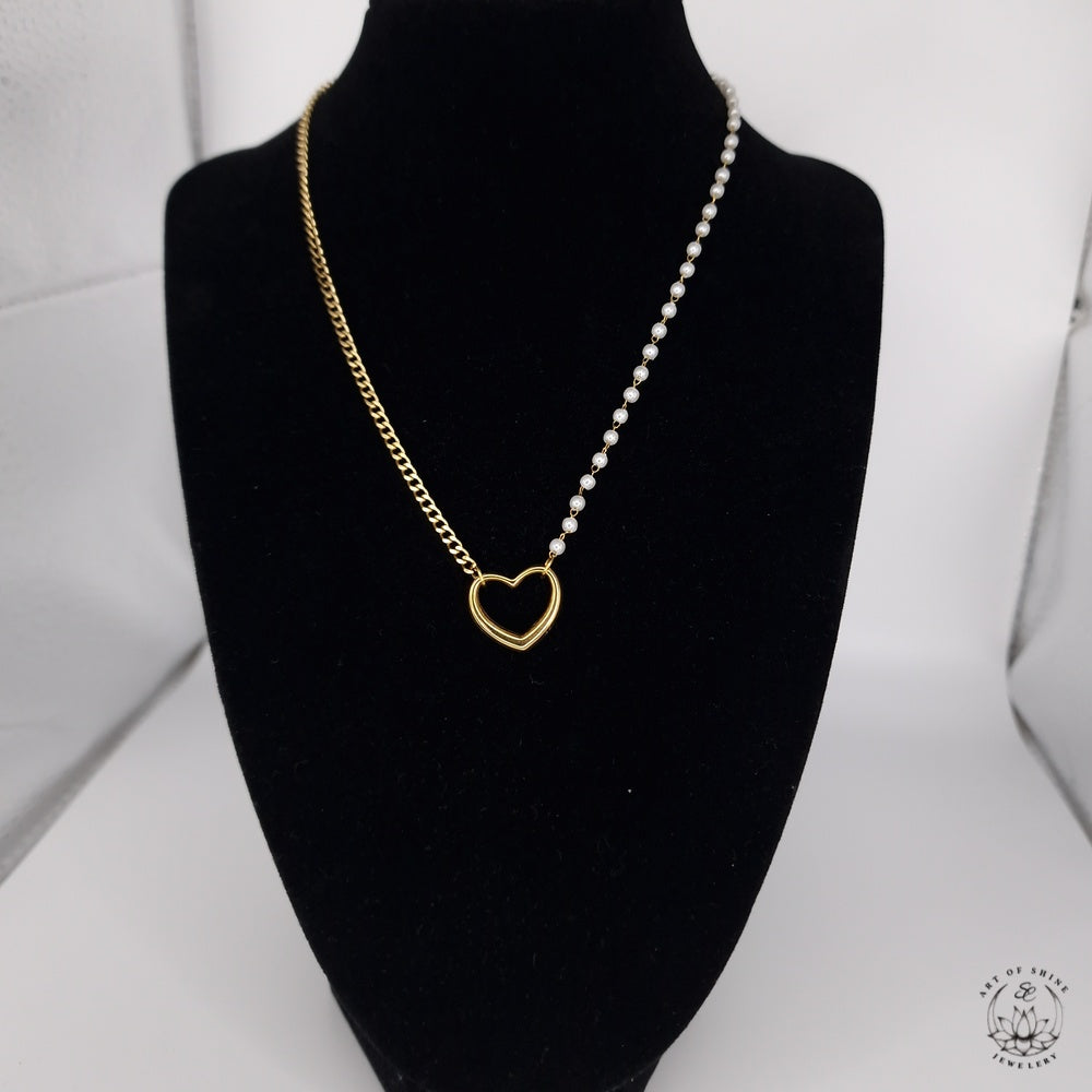 Collana Half pearl harfchain