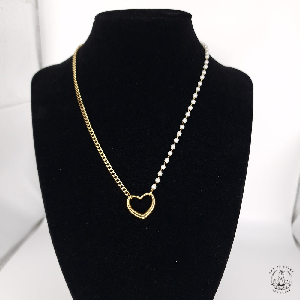 Collana Half pearl harfchain