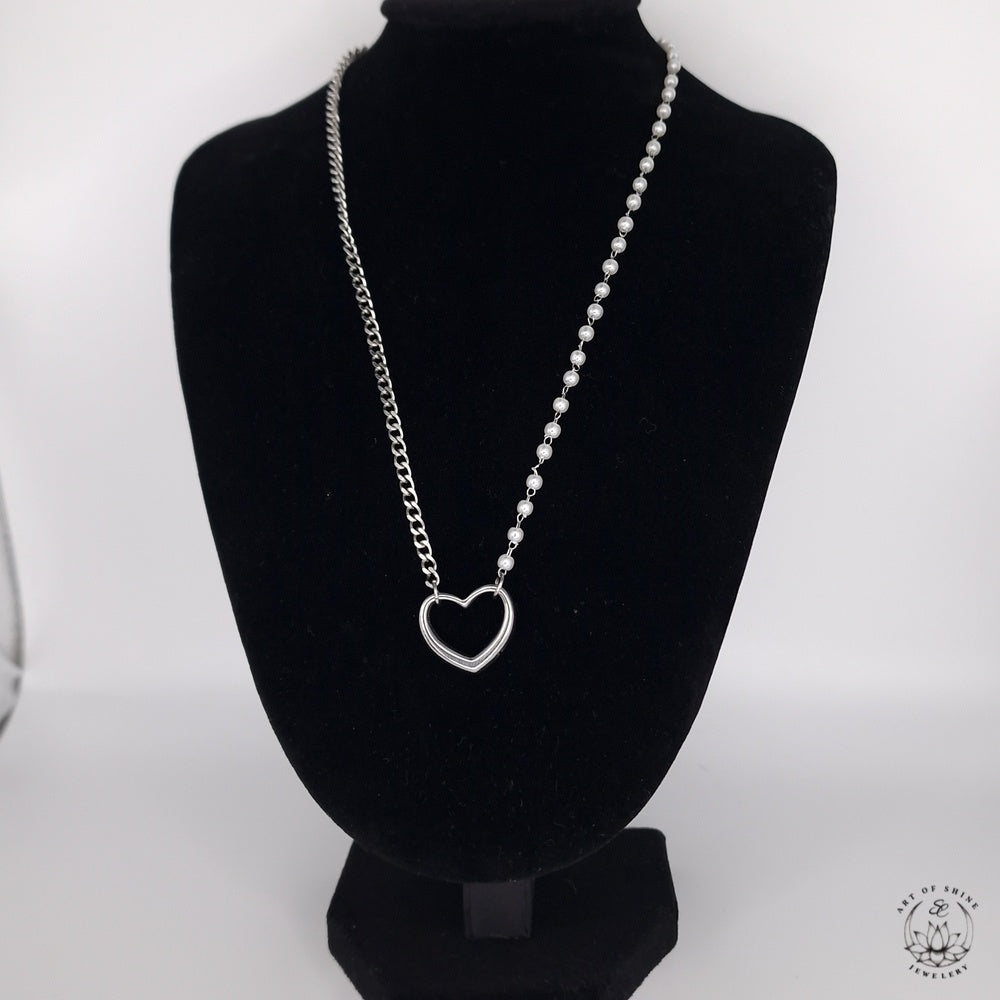 Collana Half pearl harfchain