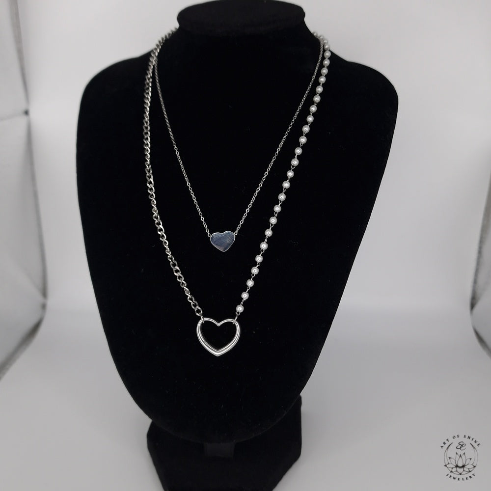 Collana Half pearl harfchain