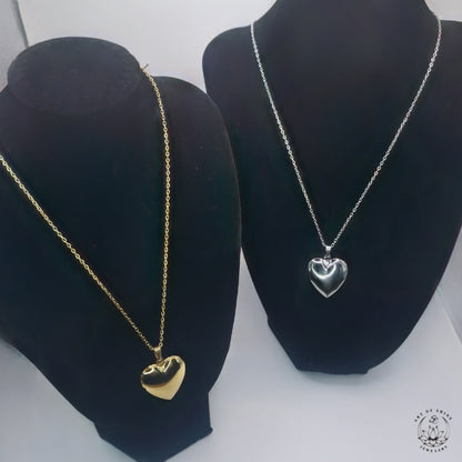 Long Chain with Openable Heart Photo Pendant