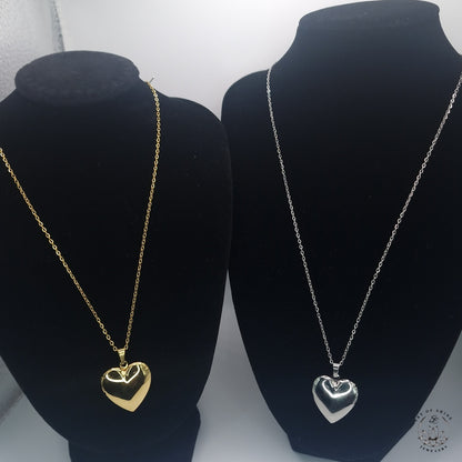 Long Chain with Openable Heart Photo Pendant