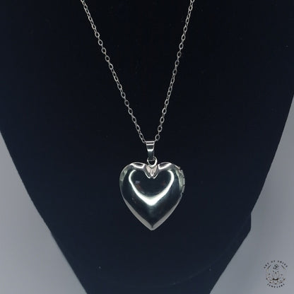 Long Chain with Openable Heart Photo Pendant