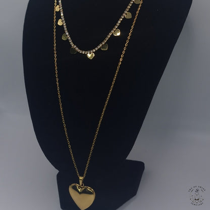 Long Chain with Openable Heart Photo Pendant