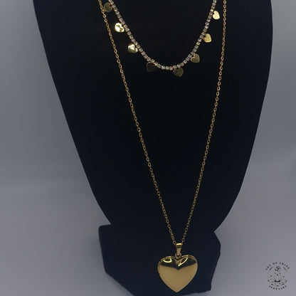Long Chain with Openable Heart Photo Pendant