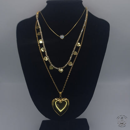 Long Chain with Openable Heart Photo Pendant