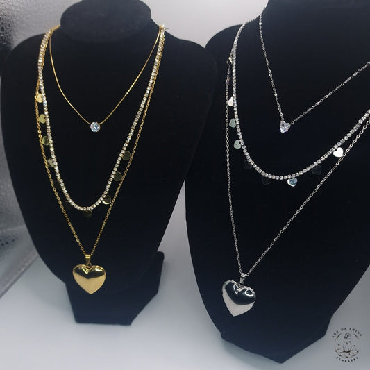 Diamond Heart Chain Art of Shine