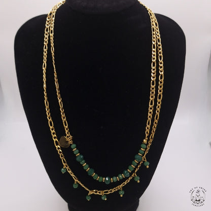 Double Strand Bead Necklace