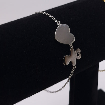 Pacifier and Heart Plate Bracelet
