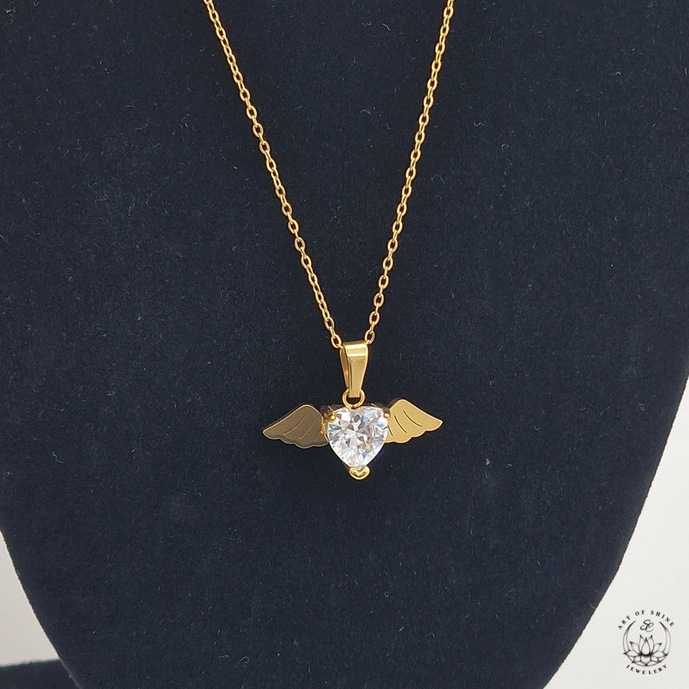 Necklace Bow with zircons