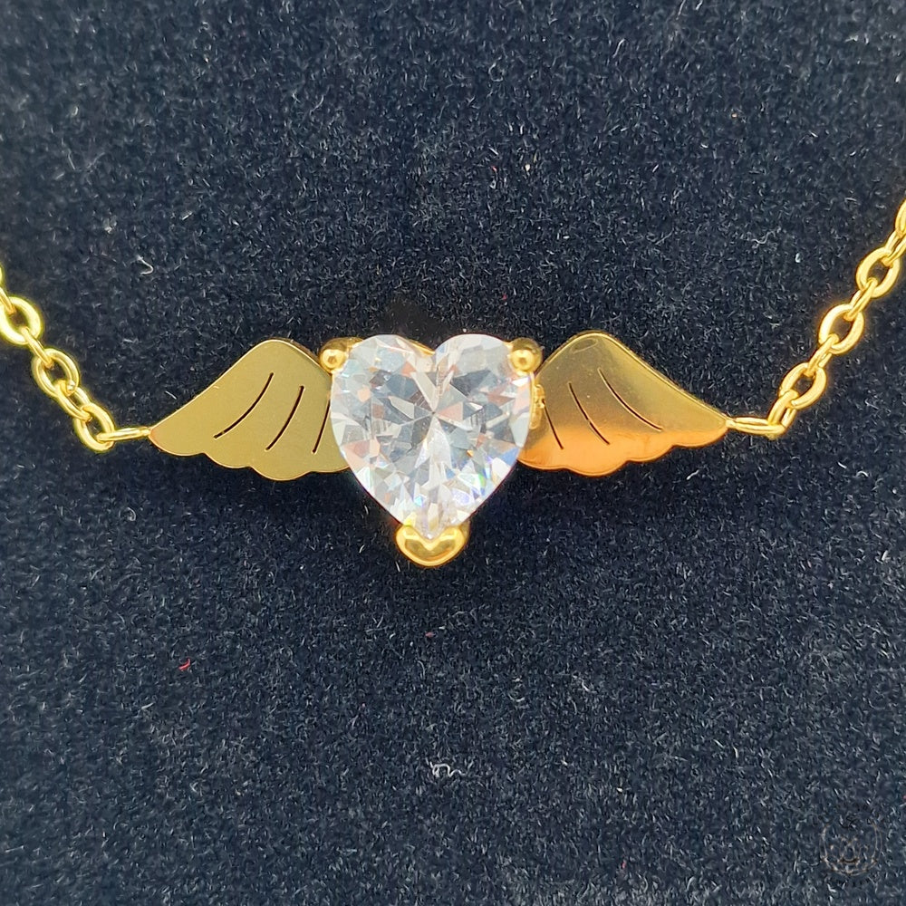 Necklace Bow with zircons