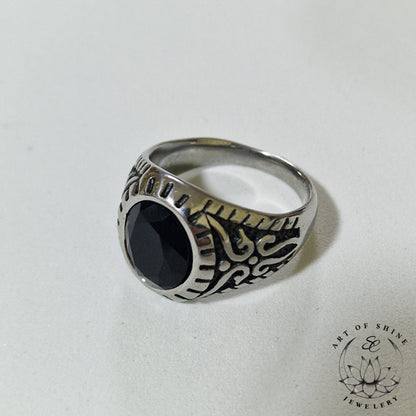 Black Stone Ring