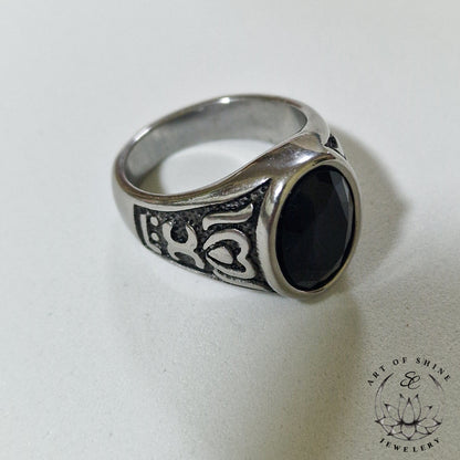 Black Stone Ring