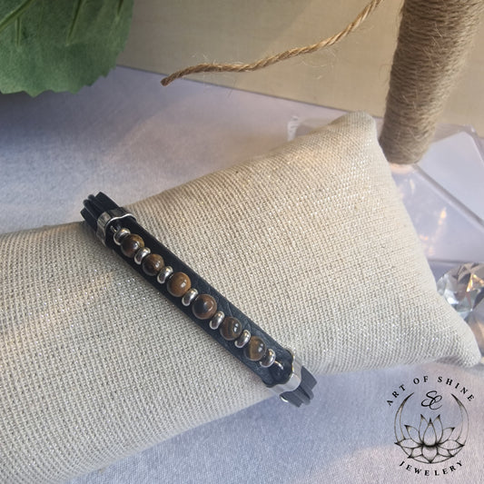 Bangle with Beads Bracelet
