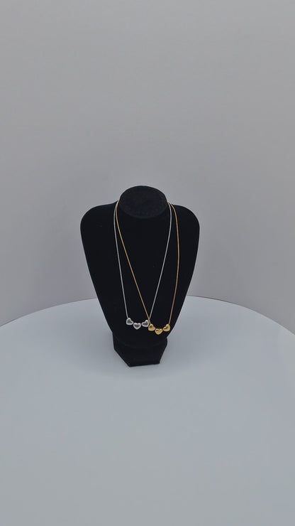 Babool Heart Tris Necklace