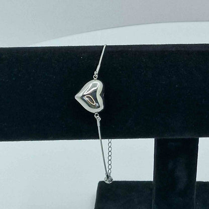 Medium Heart Rat Tail Bracelet