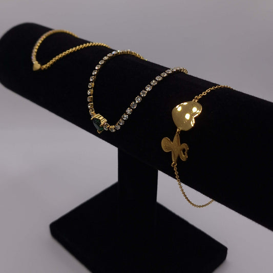 Pacifier and Heart Plate Bracelet Art of Shine